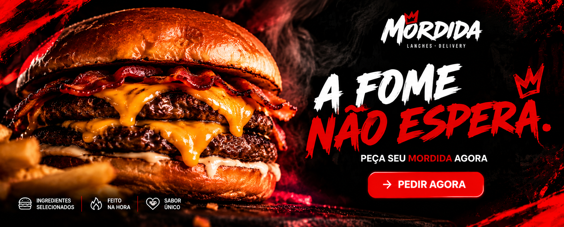 MORDIDA — A fome não espera
