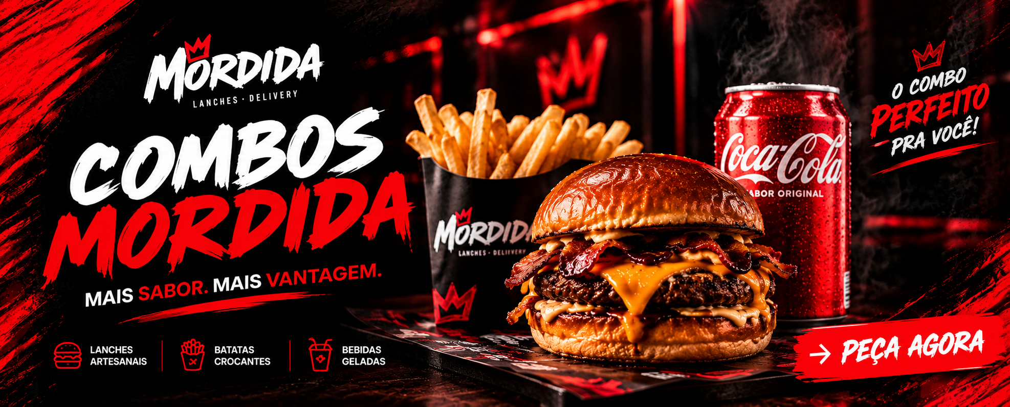 Combos MORDIDA — mais sabor, mais vantagem