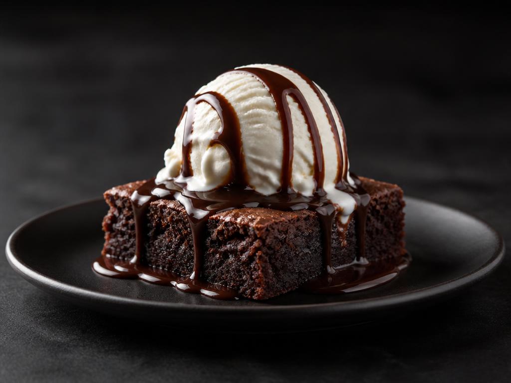 Brownie com Sorvete